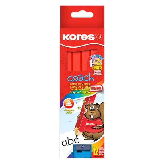 Lápiz Kores Coach Jumbo X 12