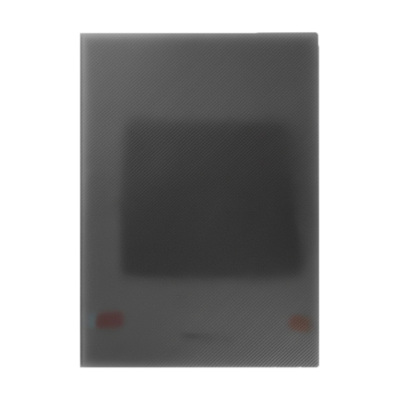 Pasta Anillado Policover Traslucida Carta Negra X 50