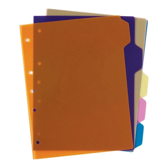 Separador Folder Neón Plástico 105