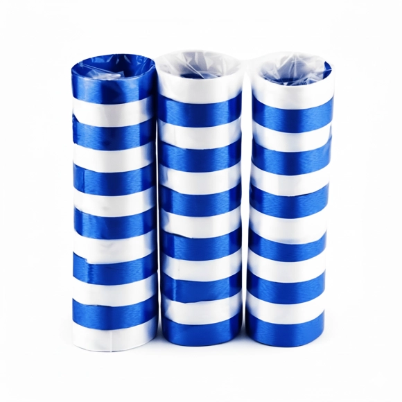 Serpentinas Satinadas Azul Rey X 3