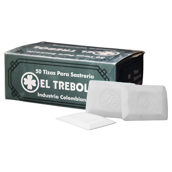Tiza Modistería Trebol Blanca X 50