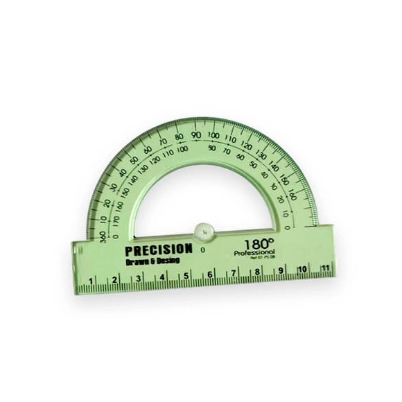 Transportador 180º Verde