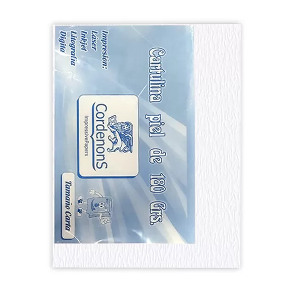 Cartulina Fina 180gr Piel De Angel Carta X 50