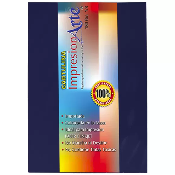Cartulina Iris 1/8 Zafiro X 10