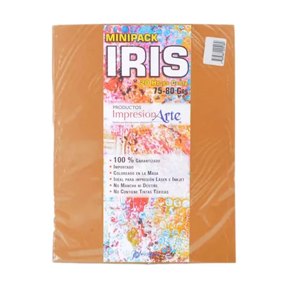 Papel Iris Impresionarte Carta Avellana X 20