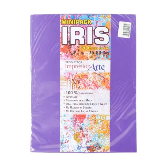 Papel Iris Impresionarte Carta Púrpura X 20