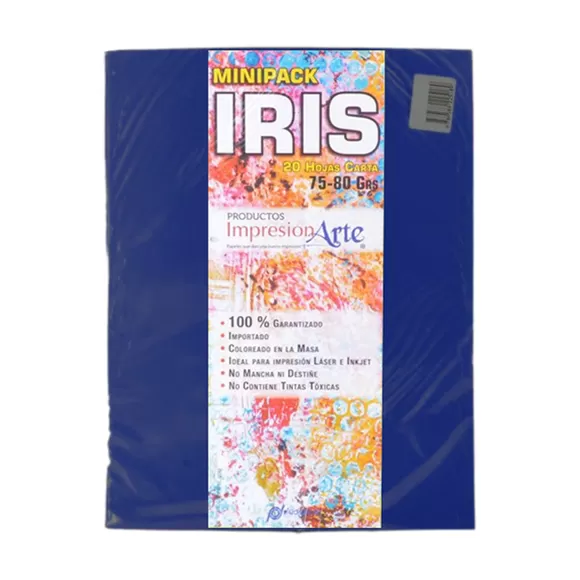Papel Iris Impresionarte Carta Zafiro X 20