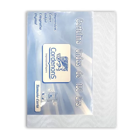 Cartulina Fina 180gr Hondas Carta X 50