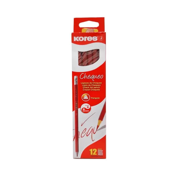 Lápiz Kores Chequeo X 12
