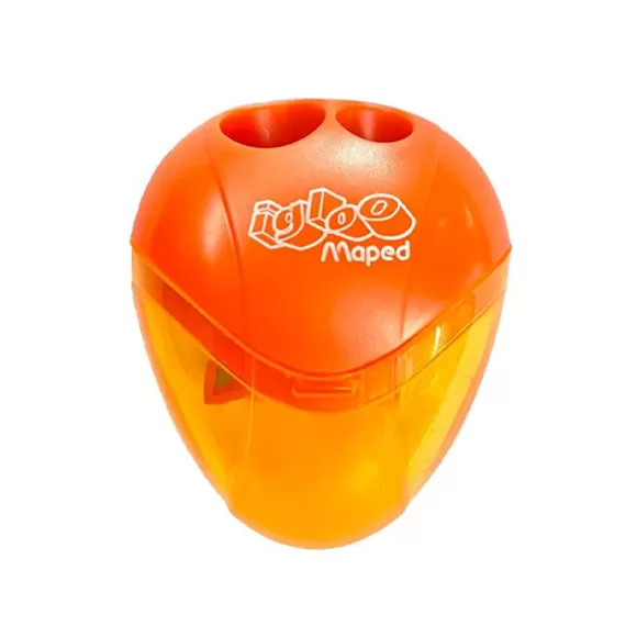 Tajalápiz Maped Igloo Doble Naranja