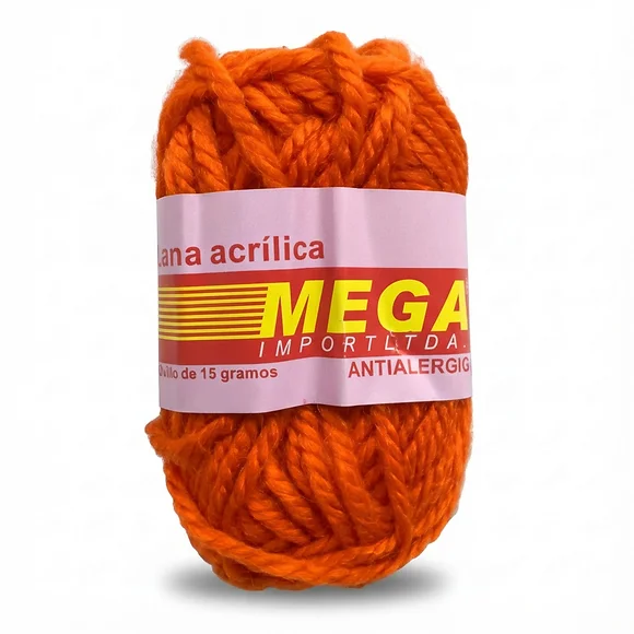 Lana Escolar Mediana Naranja