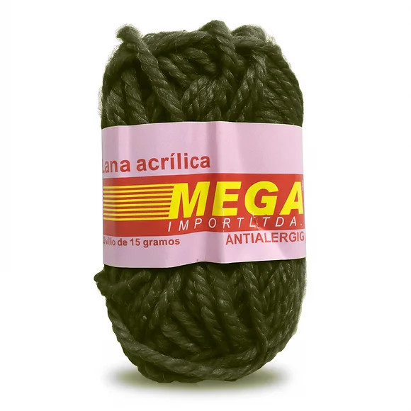 Lana Escolar Mediana Verde Militar