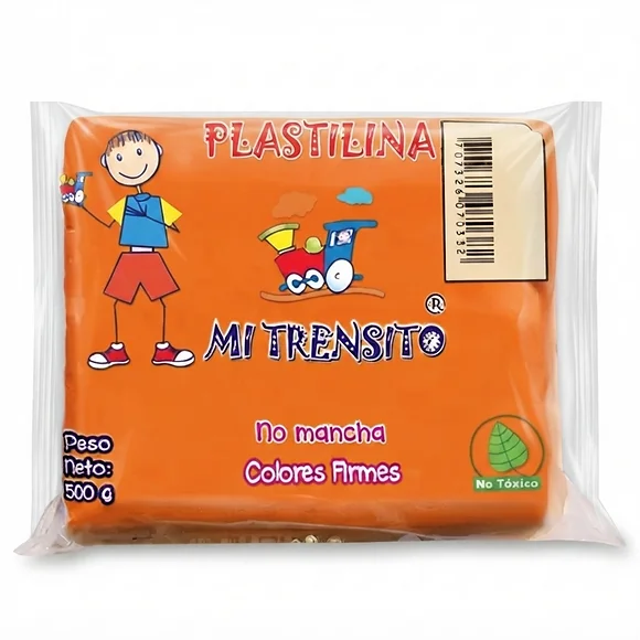 Plastilina Mi Trensito Barra 500gr Naranja