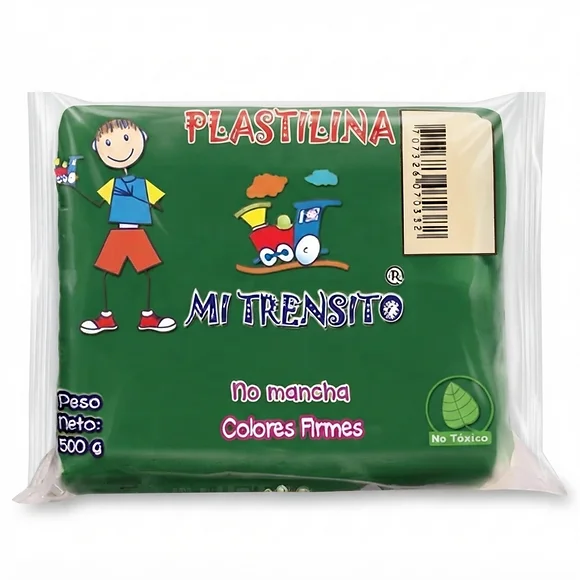 Plastilina Mi Trensito Barra 500gr Verde