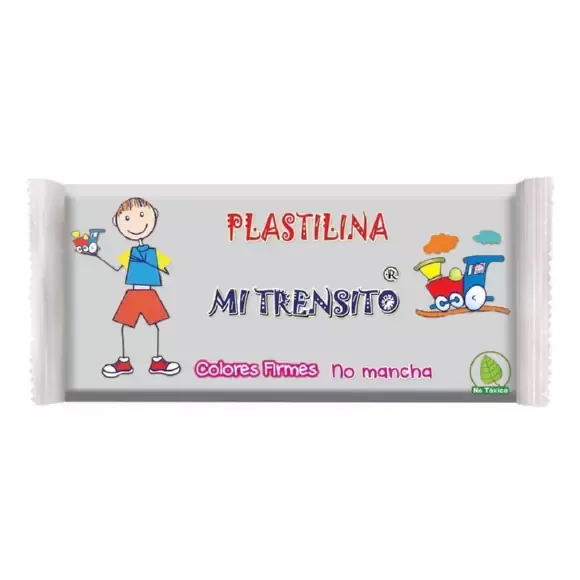 Plastilina Mi Trensito En Barra 250gr Blanca