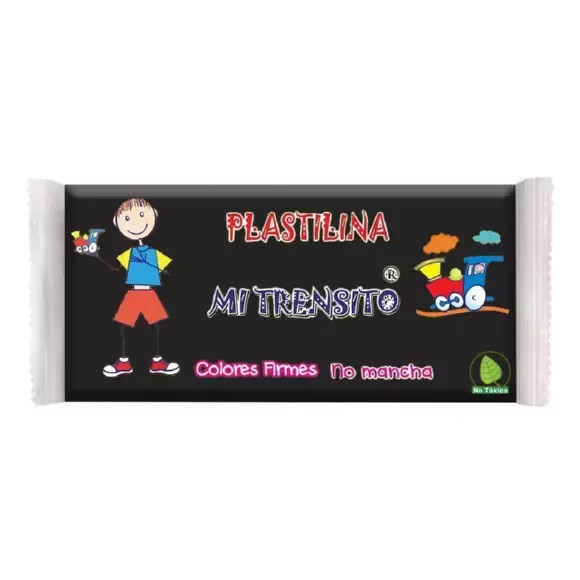 Plastilina Mi Trensito En Barra 250gr Negra