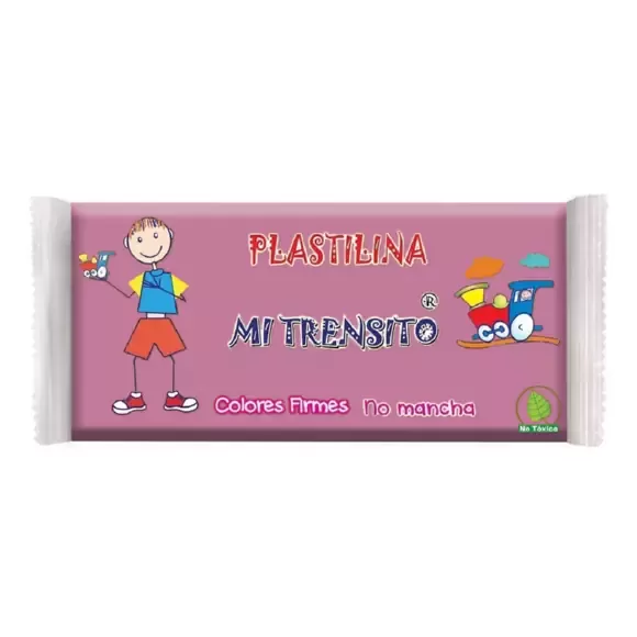 Plastilina Mi Trensito En Barra 250gr Rosada