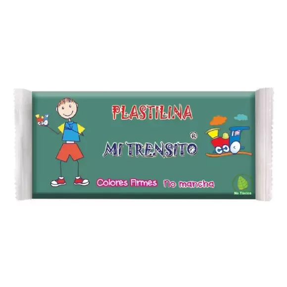 Plastilina Mi Trensito En Barra 250gr Verde Claro