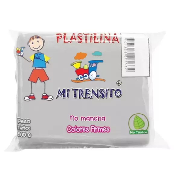 Plastilina Mi Trensito En Barra 500gr Blanca