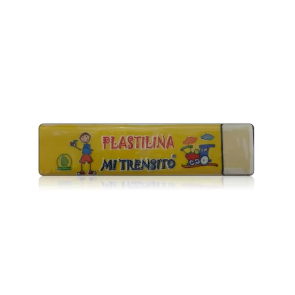 Plastilina Mi Trensito En Barra 55gr Amarilla