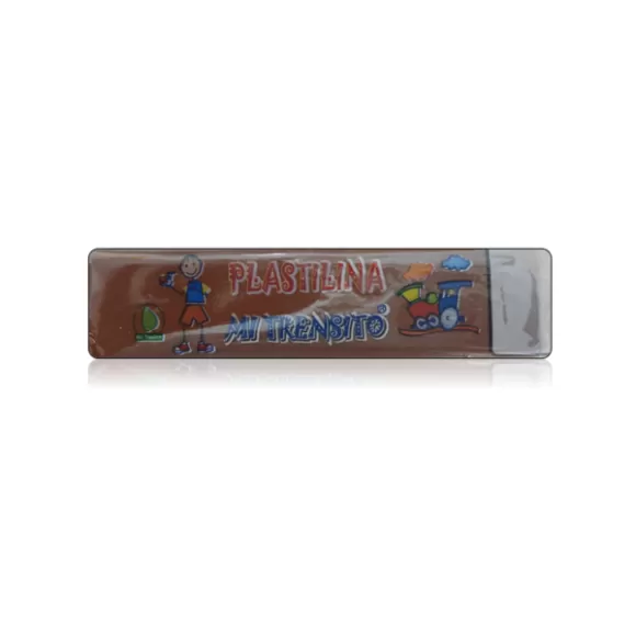 Plastilina Mi Trensito En Barra 55gr Café