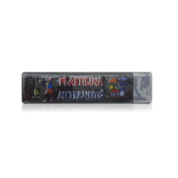 Plastilina Mi Trensito En Barra 55gr Negra