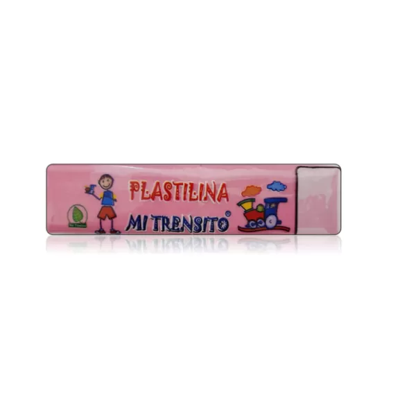 Plastilina Mi Trensito En Barra 55gr Rosada
