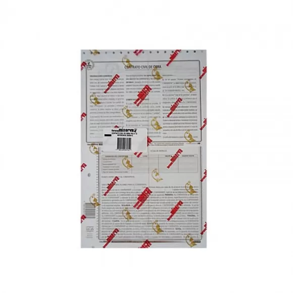 Contrato Civil De Obra Legis 12 Hojas 55-09