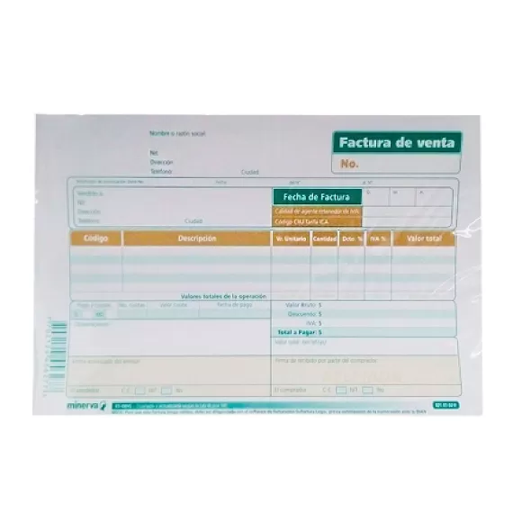 Factura Venta Minerva 2508