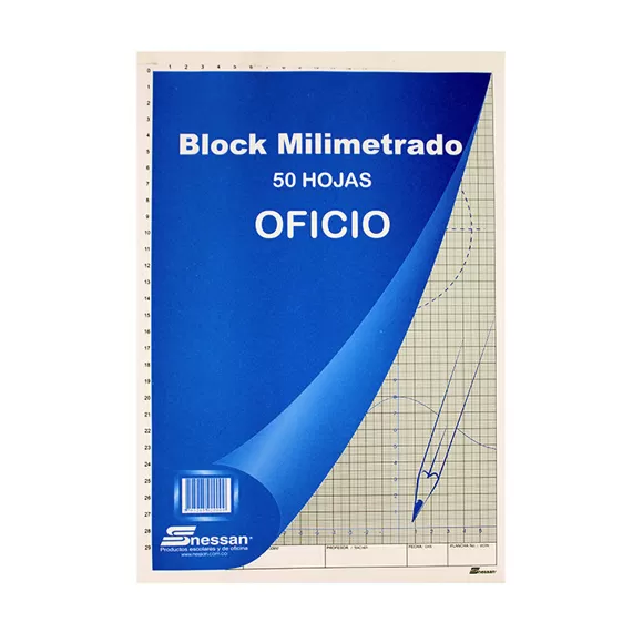 Block Milimetrado Nessan Oficio