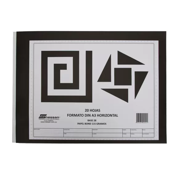 Block Nessan Horizontal Din A3