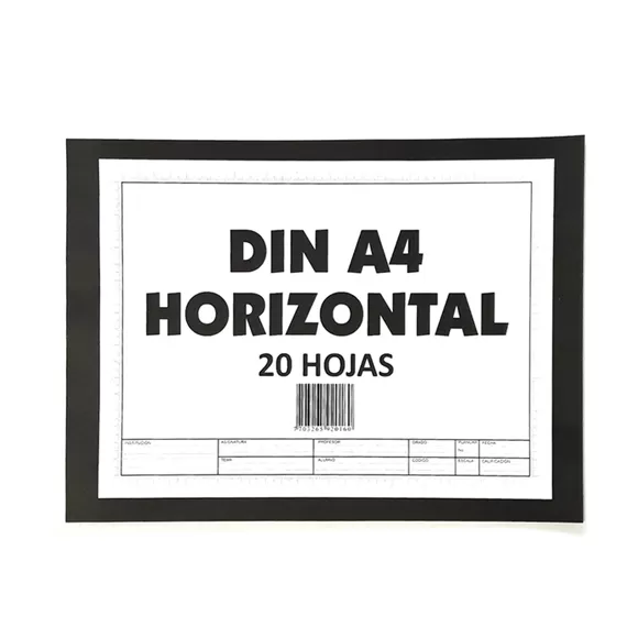 Block Nessan Horizontal Din A4
