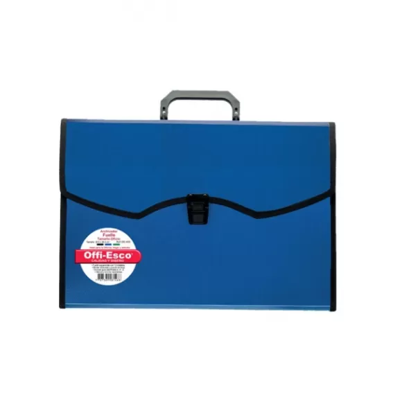 Archivador 13 Bolsillos Offi Esco Oe-455 Oficio Azul