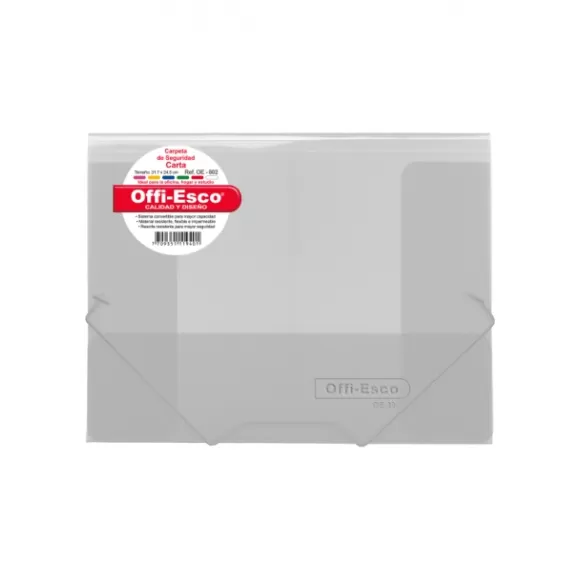 Carpeta Seguridad Offi Esco Oe-802 Carta Transparente