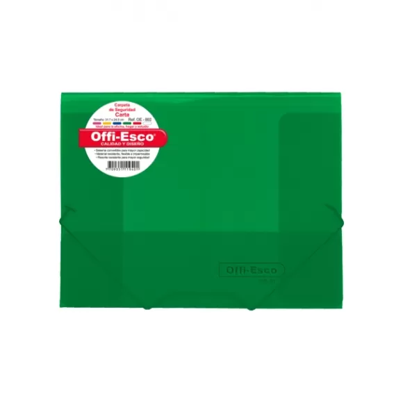 Carpeta Seguridad Offi Esco Oe-802 Carta Verde