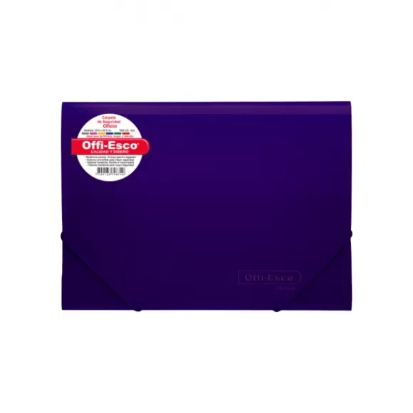Carpeta Seguridad Offi Esco Oe-804 Oficio Morado