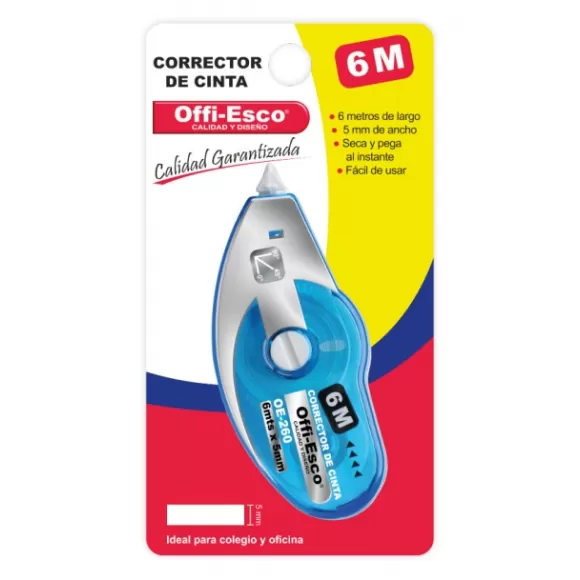 Corrector Cinta Offi Esco Oe-260 6mts
