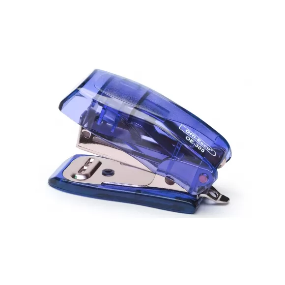 Cosedora Translucida Offi Esco Oe-305 Mini Azul