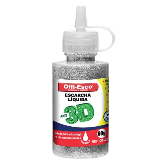 Escarcha Líquida Offi Esco 60gr Plateada