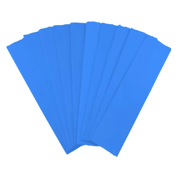 Papel Crepe Pliego Azul Medio X 10