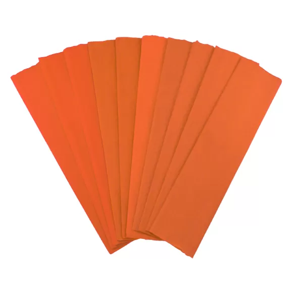 Papel Crepe Pliego Naranja X 10