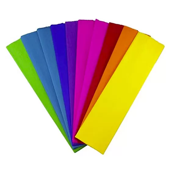 Papel Crepe Pliego Surtido X 10