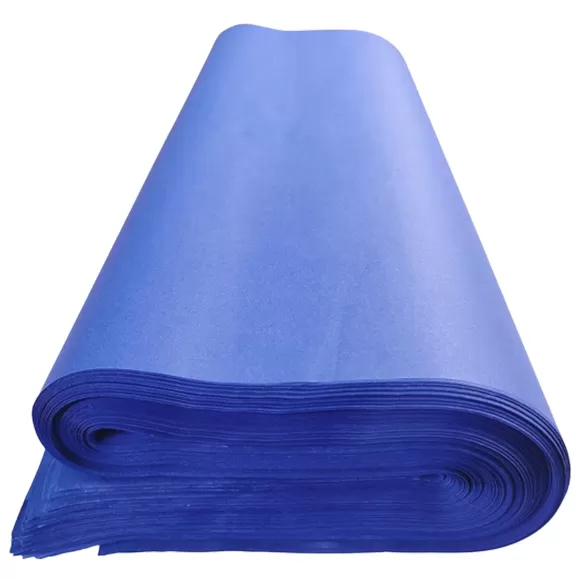 Papel Seda Pliego Azul Medio X 25