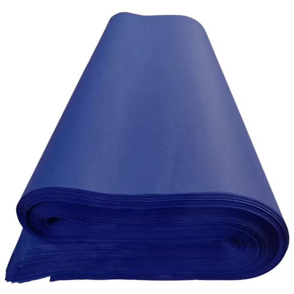 Papel Seda Pliego Azul Oscuro X 25