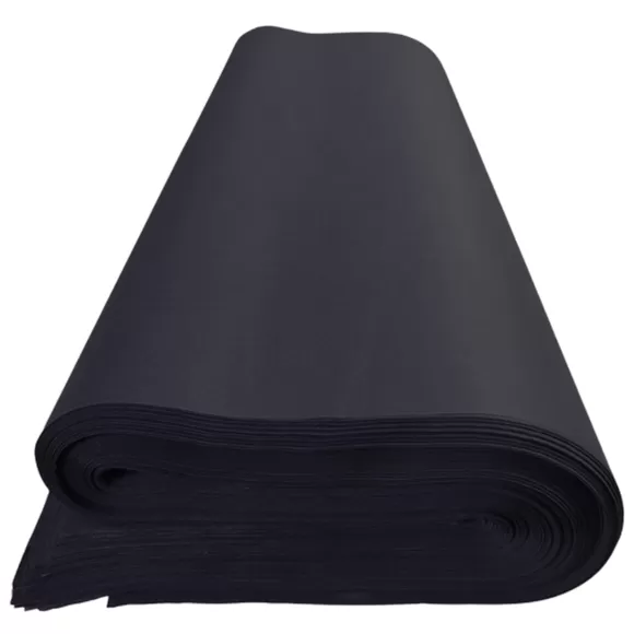 Papel Seda Pliego Negro X 25