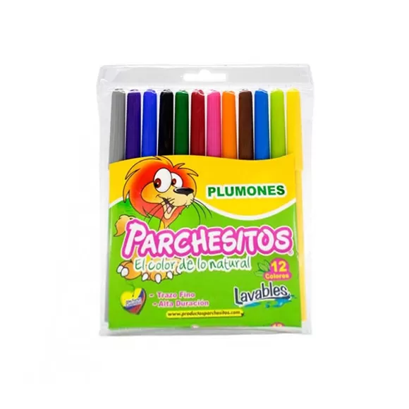Plumón Parchesito X 12