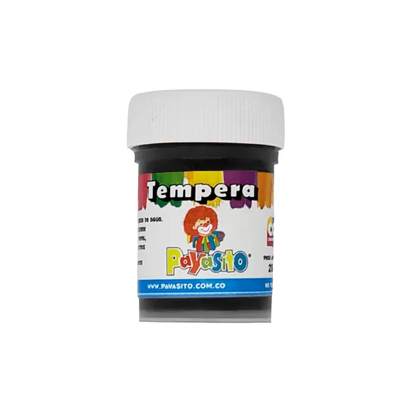 Tempera Payasito 28gr Negra