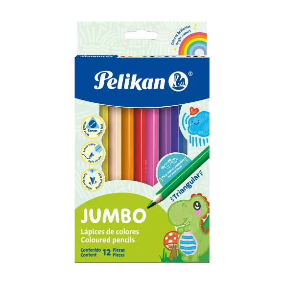 Colores Pelikan Jumbo 12 Und