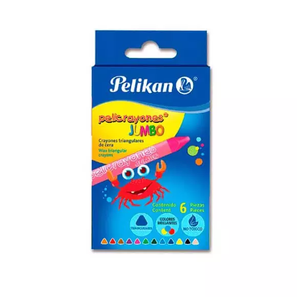 Crayón Pelikan Jumbo X 6