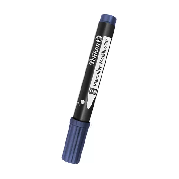 Marcador Pelikan Metalizado Azul